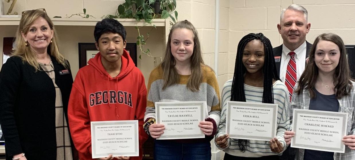 REACH scholars honored by school board